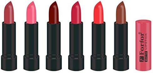 FORFOR STYLISH_LIPSTICK Multi color Combo (Set Of 6 pcs)
