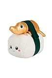 Simba Squeezlings Niko Nigiri - Peluche de Sushi Supersuave (20 cm) con Cangrejo y arroz extraíbles, Juguete de Tela para bebés y Fans a Partir de 0 Meses