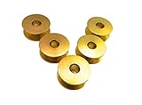 Zustand: Neu 5 Gold ALU Spulen (Unterfaden) für Veritas (ehem. DDR Nähmaschine)