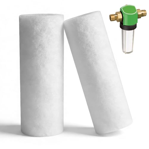 2 Stück Ersatzfilter 80 µm für Grünbeck Wasserfilter, Hauswasserfilter Ersatz Kerzenfilter, Kompatibel mit Grünbeck Geno Feinfilter FS 1', Ohne Schutzglocke