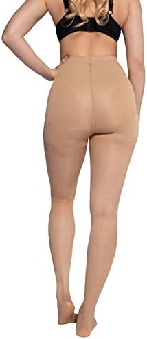 Ulla Popken Dames grote maten grote maten plus size Essential microvezel panty, 60 denier, donkergrijs, 60-62