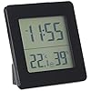 TFA Dostmann Digitales Thermo-Hygrometer, 30.5038.01, zur Raumklimakontrolle, Innentemperatur und Luftfeuchtigkeit, schwarz,L 94 x B 37 x H 94 mm