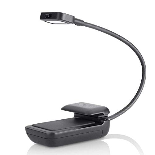 Flexibel LED Lampe Leselampe Klammer Für 6" E Ink Display, Nook, Ebook Reader, Tablet, Buch, Schwarz,Schwarz