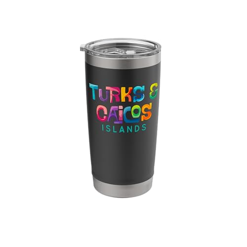Turks and Caicos Islands Retro Tropical Design Stainless Steel Insulated Tumbler