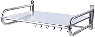 OUKANING Microwave Shelf Wall Mounted Microwave Bracket Stainless Steel Oven Rack Stand Kitchen Shelf Holder Organizer