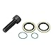 Aramox AC Compressor Adaptor Fitting Kit, 90 Degree Turn Angle, Male Line Fittings for Lsx LS1, 3/4-16 and 7/8-14