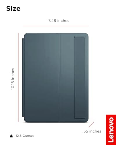 Image of Lenovo Folio Case for Tab M11 - Tablet Protector with Built in Pen Holder, Security Band & Convertible Stand - Luna Grey
