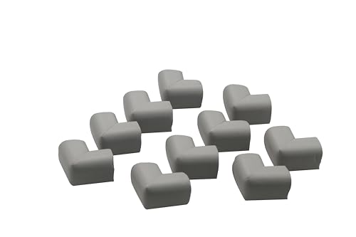 Image of WONDERLAND Corner Protector Baby Proofing, Soft Rubber Foam Corner Protector Guards, Kitchen & Furniture Corner Guard, Edge Safety Bumpers, 3M Adhesive (19.5ft Long Plus 10 Corners) (Moke Grey)