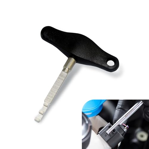Gseigvee 1 PC Car Wiring Harness Plug Extraction Tool, Connector Disassembly and Assembly Accessories, T-handle Labor-saving Unlocking Components, Compatible with Volkswagen Audi Porsche Vag (Black)