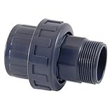  PISCINEO Union démontable PVC (2\'\' mâle d\'un côté et diam. 50mm de l\'autre)