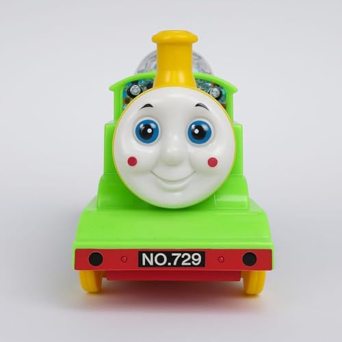 Image of K D Musical Flash Train Toy with 3D Lights - Bump & Go Action | Battery Operated Toy for Kids with Music, Colourful Lights, and Auto Movement | Durable & Safe (Green)