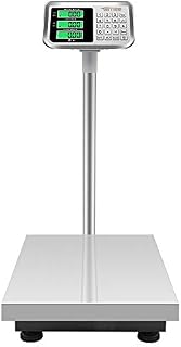 TUFFIOM 661lbs Weight Electronic Platform Scale,Stainless Steel High-Definition LCD Display,Digital Floor Heavy Duty