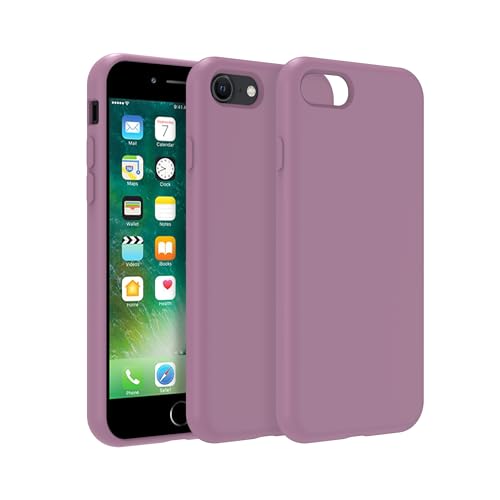Image of iPhone SE /8 /7 Case Silicone,Soft Microfiber Lining(Black Currant)