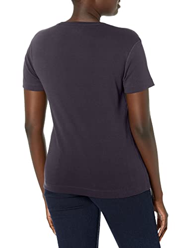 Three Dots Womens Three Dots Women's Essential Heritage Short Sleeve Scoop Neck Tee T Shirt, Deep Ocean, X-Large Us #TOP1