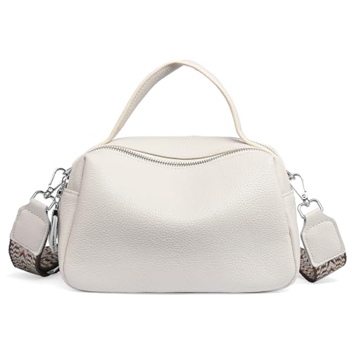 Small Crossbody Purse Leather Crossbody Bags for Women Fashion Handbag Cell Phone Crossover Shoulder Bag for Women