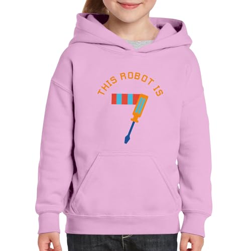 Sweat à capuche enfant robot 7 ans, cadeau idéal de rechange - 3