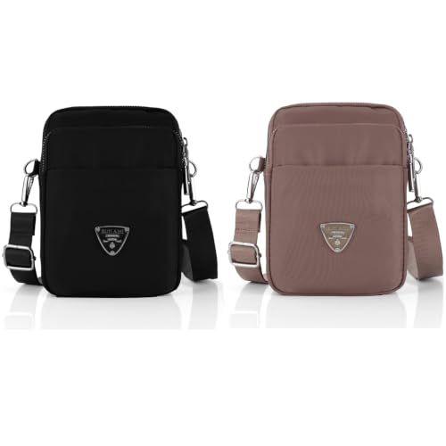 Image of J I Women's Small Cross-Body Phone Bag Stylish Mobile Cell Phone Holder Pocket Purse Wallet Sling Bag Mini Shoulder Bags