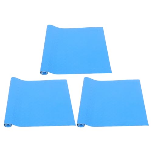 TOYZFRIENDY 3 Piezas Alfombrilla de PVC Escalera para de Piscina Antideslizante Azul Protección y Piscinas Privadas Exteriores