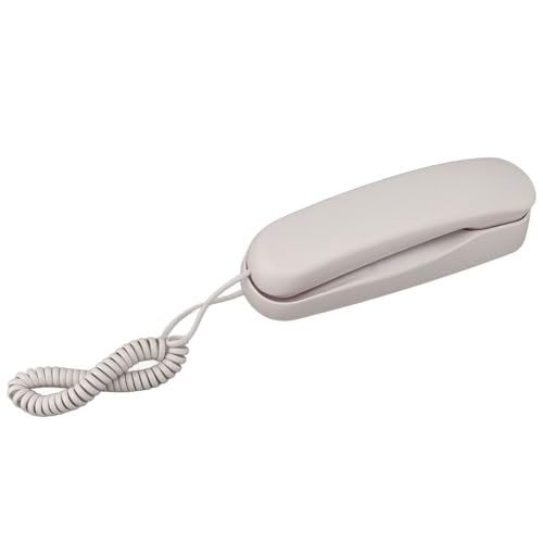 Teléfono fijo retro con cable para pared, diseño vintage miniatura 4