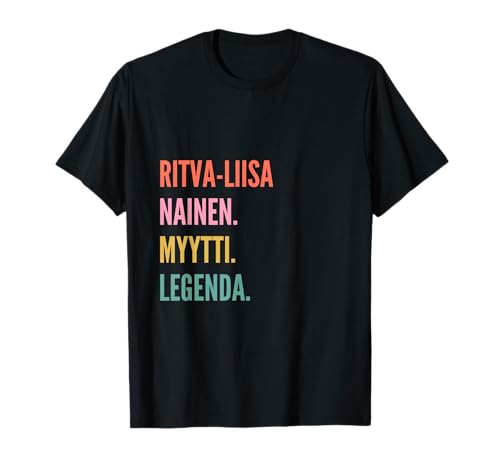 Funny Finnish First Name Design - Ritva-Liisa T-Shirt