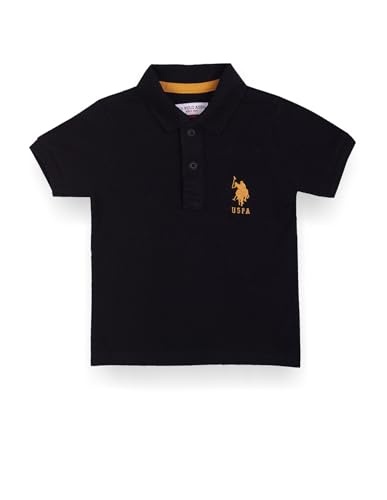 Image of U.S. Polo ASSN. Kids Polo T Shirt for Boys - 100% Cotton, Embroidered Logo, Kids Polo T Shirt for Boys
