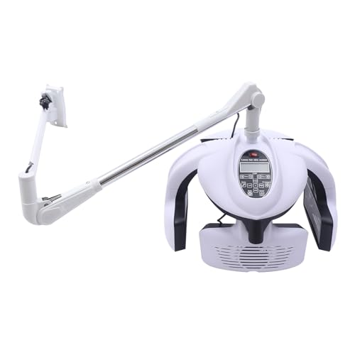 Hair Salon Dryer Wall Mounted Professional Hooded Dryer, Multifunctional Adjustable Salon Equipment with LCD Panel and Heating Plate, Temperature and Time Controllable, Hairdressing Dyer
