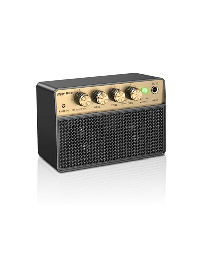 Mini Ampli Guitare, Amplificateur de Guitare Electrique 10W Portable, Rechargeable, Bluetooth et Casque avec Application pour Guitare Électrique, Acoustique