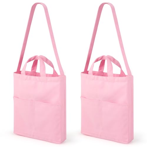 Image of Lily queen Natural Canvas Tote Bag for Crafting Reusable Grocery Shoulder Bags 2pcs