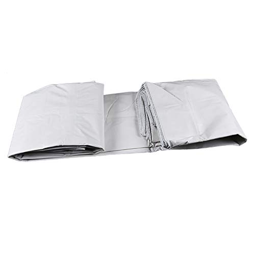 Preisvergleich Produktbild Plane Schatten Sonnencreme Regenfestes Tuch Punsch Stoff Auto-Wagen Baldachin Tuch Doppelseitig Weiß 140G / M2 (größe : 6M*8M)