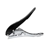 SheerFaring Lochzange Handstanze Papierlocher Starker Metallkörper mit Präzisionsskala für Exaktes Lochen für Bastelprojekte Etikettenfertigung Bürobedarf, 10mm