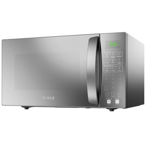 Consul Micro-ondas Espelhado 32 Litros CMS46AR Inox 53,8 x 43,1