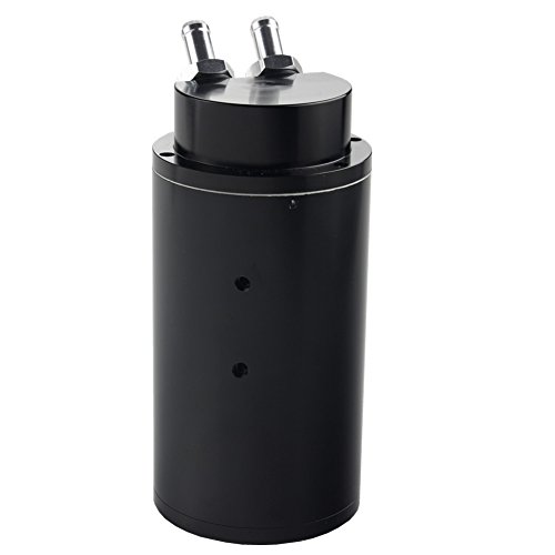 Dewhel Universal Cylindrical Jdm 750Ml Aluminum Engine Oil Catch Can Reservoir Tank Black Car Accessory For Dodge Honda Acura Mazda Mitsubishi Nissan Infiniti Lexus Toyota Scion Ford Chevy Brz Etc #TOP1