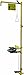 Bradley S19-310SPR Galvanized Steel 3 Spray Head Combination Drench Shower/Eye/Face Wash Unit with Face Spray Ring, 20 GPM, 10-3/4" Width x 94-1/8" Height x 25-3/8" Depth, Yellow