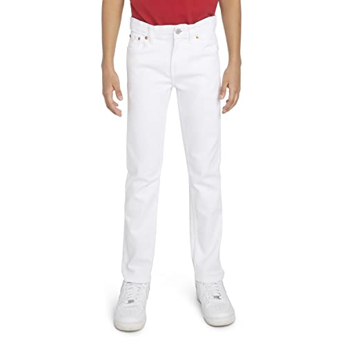 Levi's Boys' 502 Regular Taper Fit Performance Jeans, White, 10 #TOP7