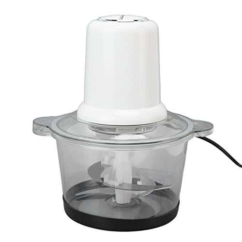 Small Food Processor, Quick Chopping Mixing Dishwasher Safe Part Eu Plug 220V Detachable 350W Electric Meat Chopper For Vegetables For Garlic (White) #TOP7