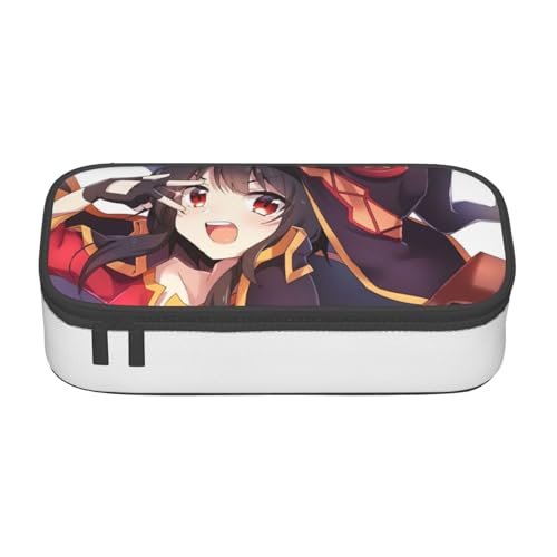 この素晴らしい世界に祝福を(1) ペンケース 筆箱 シンプル ペンケース 洗面用具バッグ 多機能 大容量 男の子 女の子 小学生 中学生 高校生