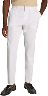 Tommy Hilfiger Pantalón chino Hombre Tapered Fit Blanco Th Optic White 36W/29L