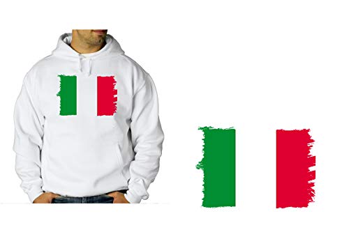 MERCHANDMANIA Sudadera con Capucha Bandera DE Italia Sweatshirt