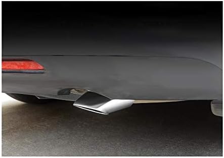 1pcs Silver Stainless Steel Exhaust Tail Rear Muffler Tip Tailpipe Trim For Nissan Qashqai 2010 2011 2012 2013 2014 2015 2016 2017 2018 2019 2020 2021 2022 2023 2024