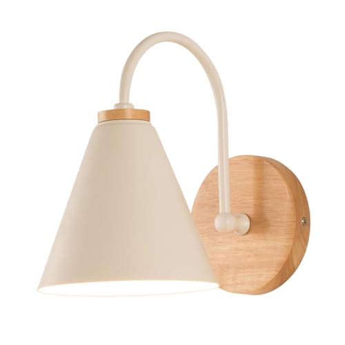 TEHAUX Lámpara de Pared Blanca Moderna para Dormitorio y Porche Luz Decorativa y Práctica para Pasillos y Escaleras sin Bombilla Incluida