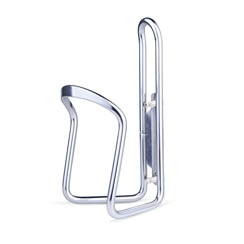 FiveBox Lightweight Aluminum Alloy Bicycle Water Bottle Cage Holder for Outdoor Activities (Silver)