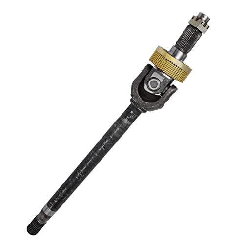 Image of Detroit Axle - Pair Front CV Axle Shafts for 1994-2001 Dodge Ram 1500 [4WD], 1994-1997 Dodge Ram 2500 [Dana 44], U-joint CV Axle Shafts Assembly 1995 1996 Replacement