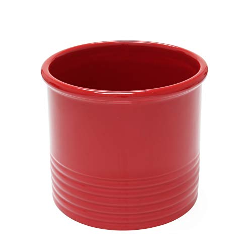 Chantal True Red Ceramic Large Utensil Crock