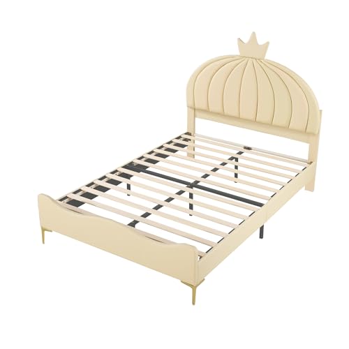 Azkoeesy Cama doble tapizada de 140 x 200