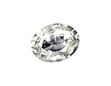 DENMOUS Piedra de zafiro blanco de Ceilán de 8,25 quilates, sin calentar, sin tratar, certificado original, piedra de Pukhraj blanco de Sri Lanka, piedra preciosa Aaa+++, calidad segura, Pukhraj Rashi