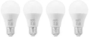 wipro 7W e27 LED Warm White Bulb, Pack of 4 (Garnet)