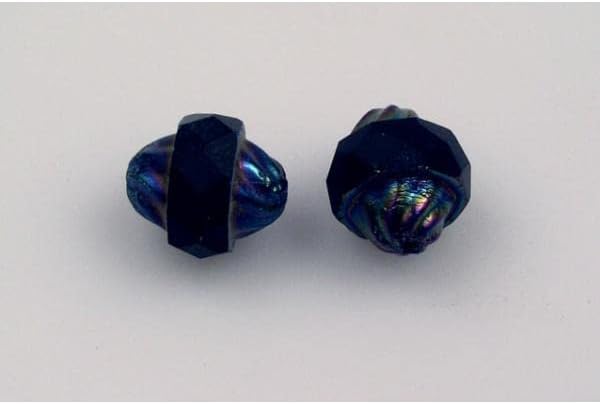 50pcs Fire Polished Faceted Beads Cathedral 11 mm, Black 91418 (23980-91418), Bohemia Crystal Glass, Czechia 15125001