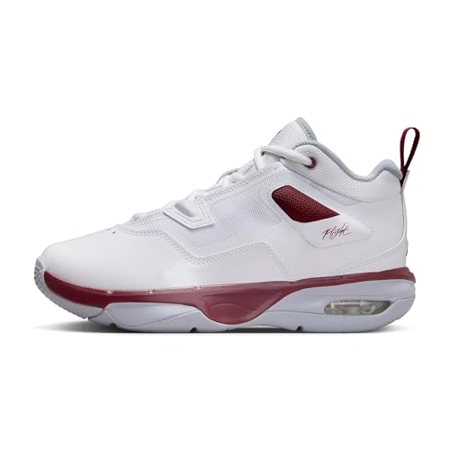 Jordan Stay Loyal 3 Big Kids' Shoes (FB9922-160, White/Wolf Grey/Team Red) Size 5