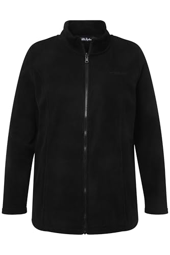 Ulla Popken Fleecejacke, Baukastensystem, Innenjacke, Stehkragen Felpa, Schwarz, 12-14 Donna - 4