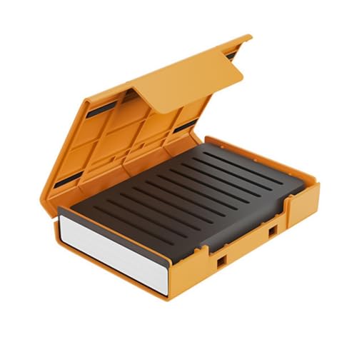 Contenitore compatto per dischi rigidi in ABS per da 10.2 x 6.3 cm o 2.5 x 8.9 cm con cuscino rinforzato resistente agli urti